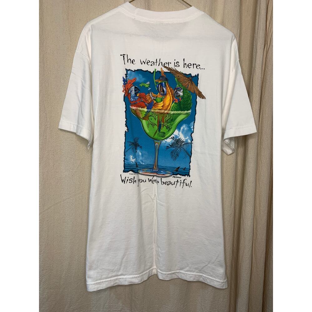 Vintage 2005 Jimmy Buffett Margaritaville Las Vegas Parrot Head Graphic Shirt M